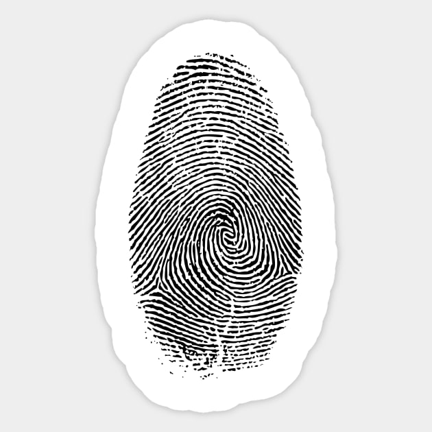 Fingerprint II Sticker by Acepeezy